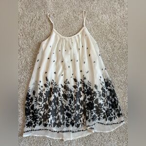 Floral Black and White women’s camisole